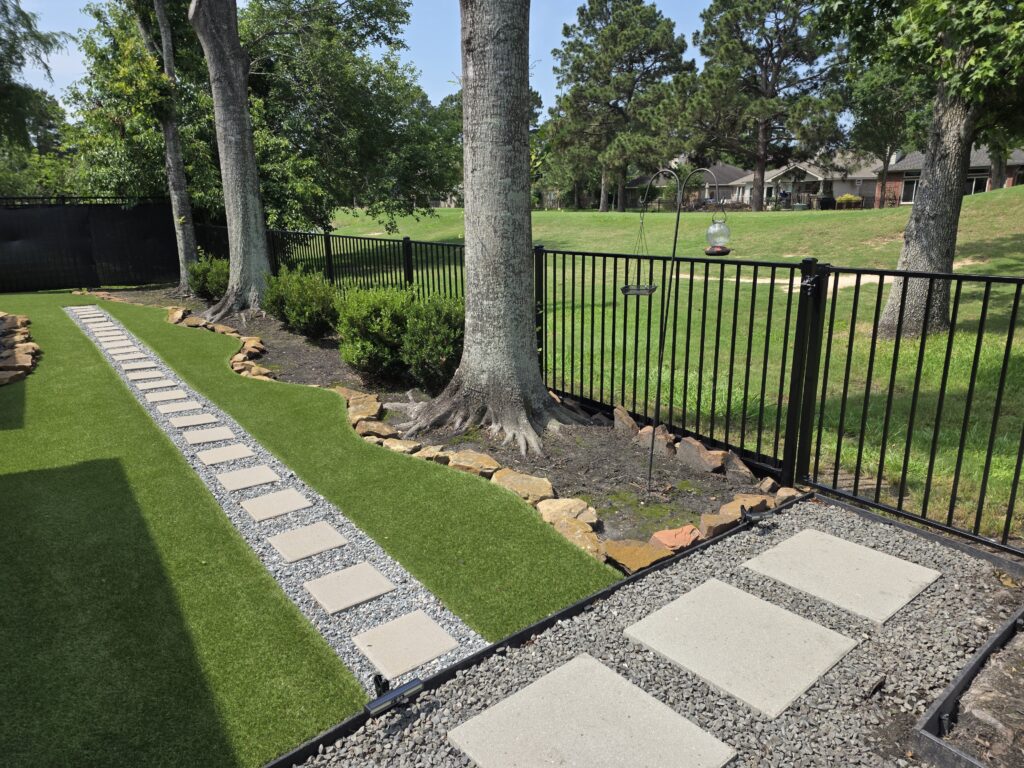 Wrought iron flat top fence